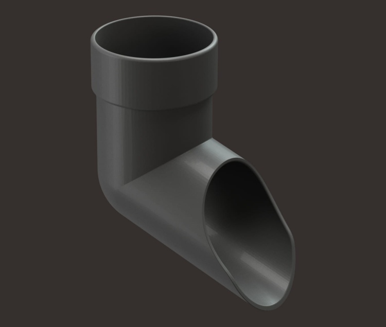 Наконечник водостока DOCKE Premium, графит