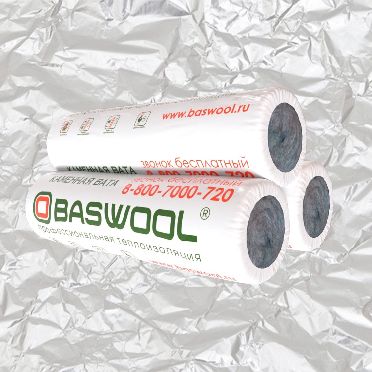 Мат прошивной BASWOOL  МП-100 (Ф) ГОСТ 21880-2011 2000х1200х80 мм