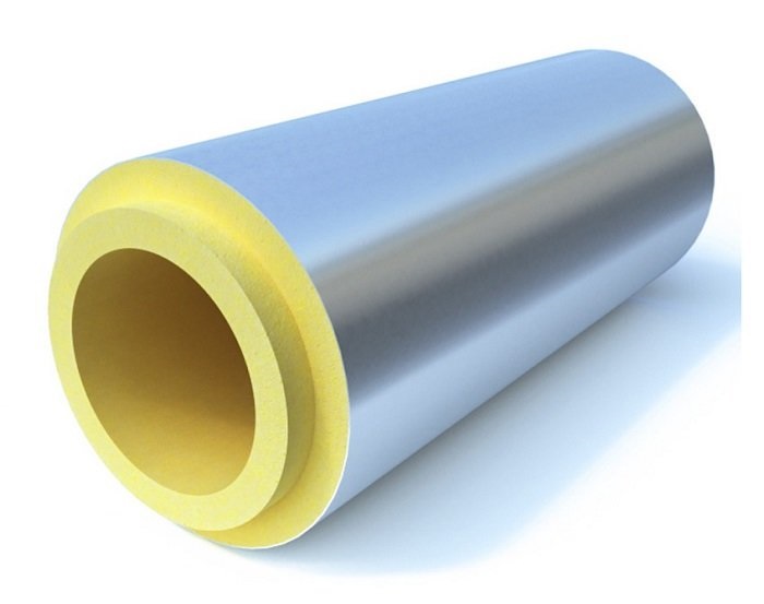 Скорлупа  для теплоизоляции труб ППУ С фольгированная 1000х45х40 мм