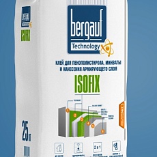Bergauf Isofix Клей для пенополистирола, минваты и нанесения армирующего слоя 25кг/56под